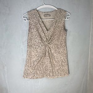 EDDIE BAUER twist front shirt sleeveless